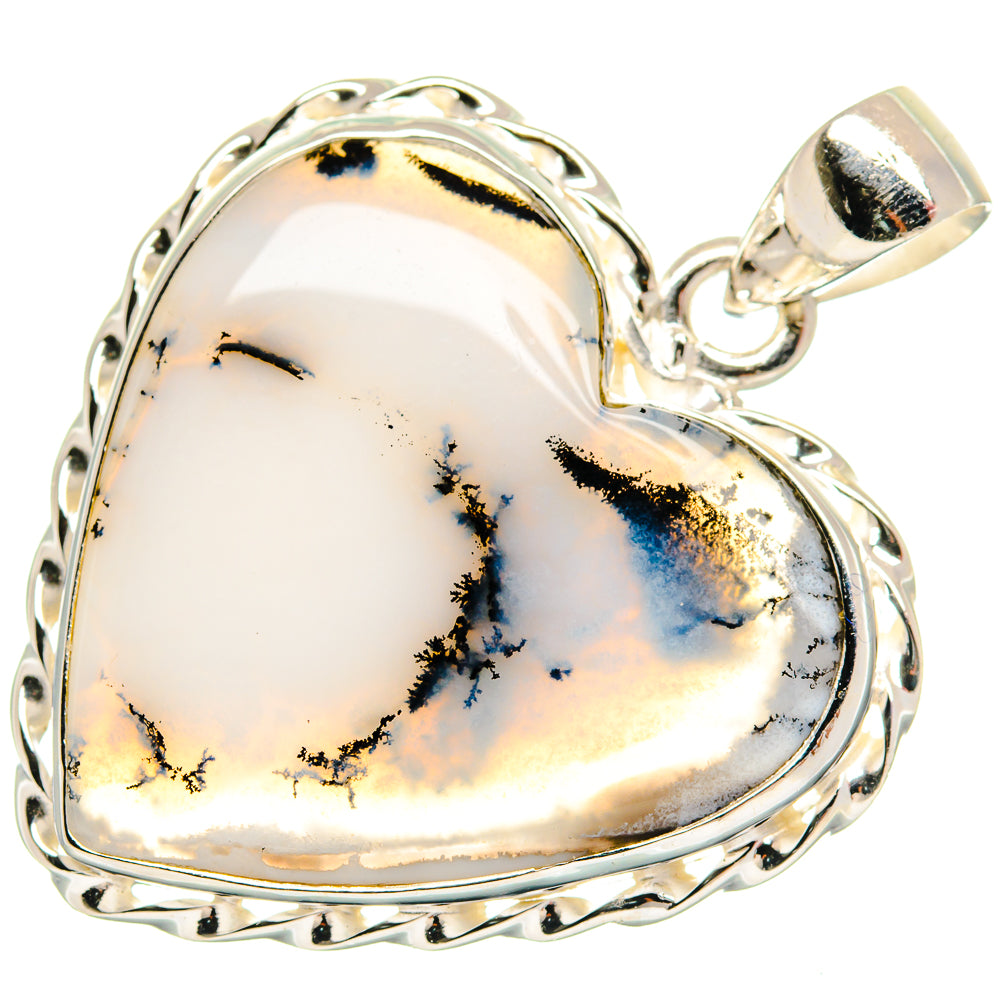 Dendritic Opal Pendants handcrafted by Ana Silver Co - PD22070