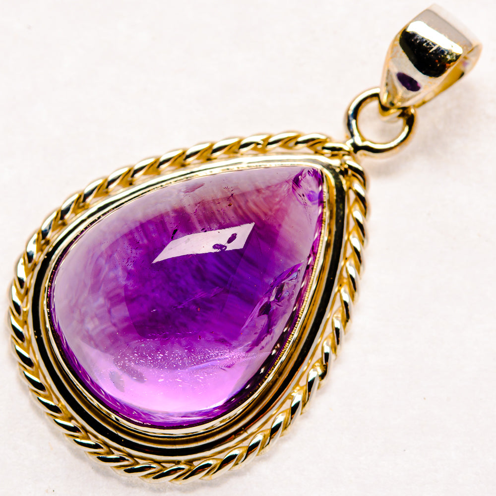 Amethyst Pendants handcrafted by Ana Silver Co - PD22080 - Photo 2
