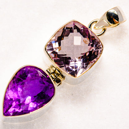 Morganite Pendants handcrafted by Ana Silver Co - PD22083