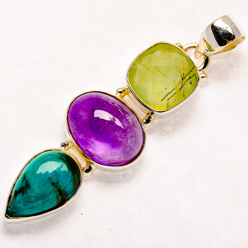 Amethyst Pendants handcrafted by Ana Silver Co - PD22087