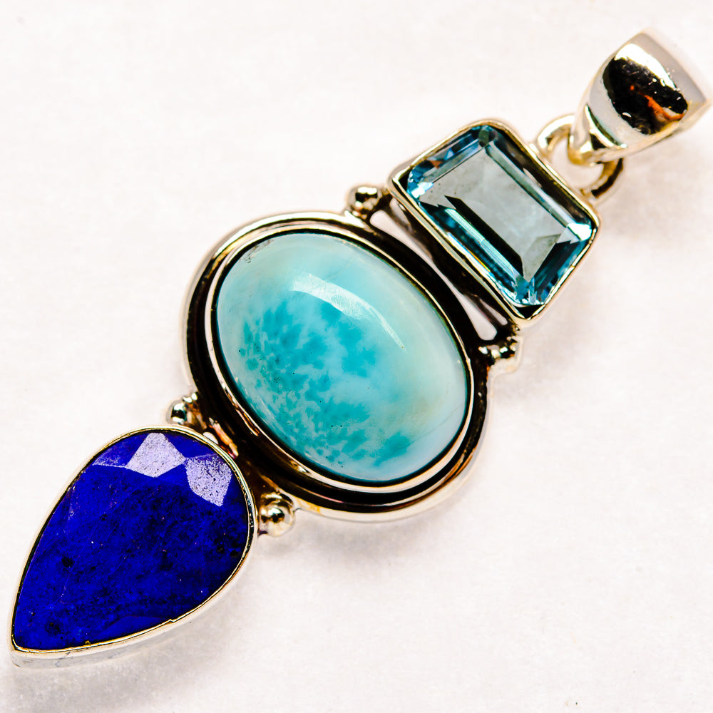 Larimar Pendants handcrafted by Ana Silver Co - PD22101