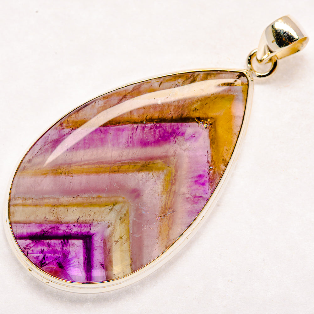 Chevron Amethyst Pendants handcrafted by Ana Silver Co - PD22114
