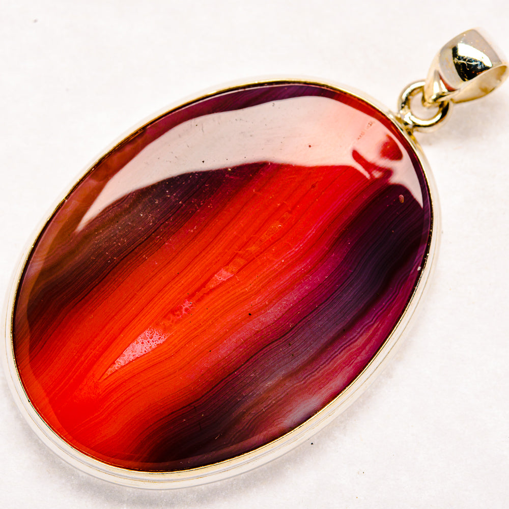 Botswana Agate Pendants handcrafted by Ana Silver Co - PD22116