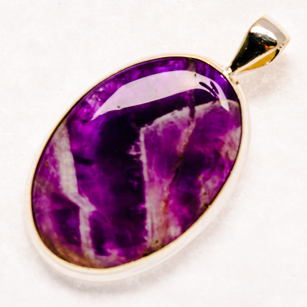 Chevron Amethyst Pendants handcrafted by Ana Silver Co - PD22125