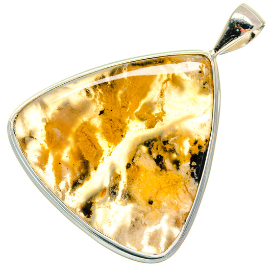 Indonesian Plume Agate Pendants handcrafted by Ana Silver Co - PD22132 - Photo 2