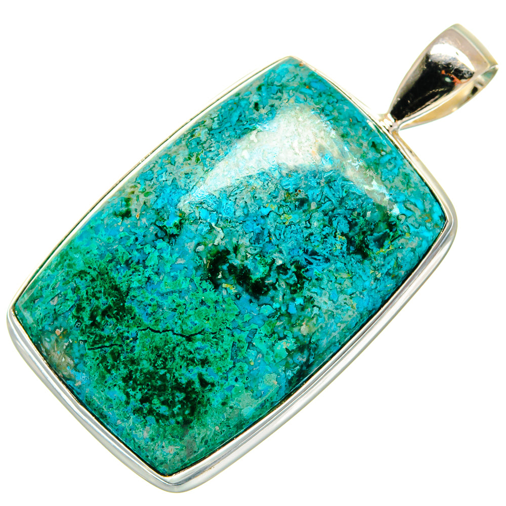 Chrysocolla Pendants handcrafted by Ana Silver Co - PD22140 - Photo 2