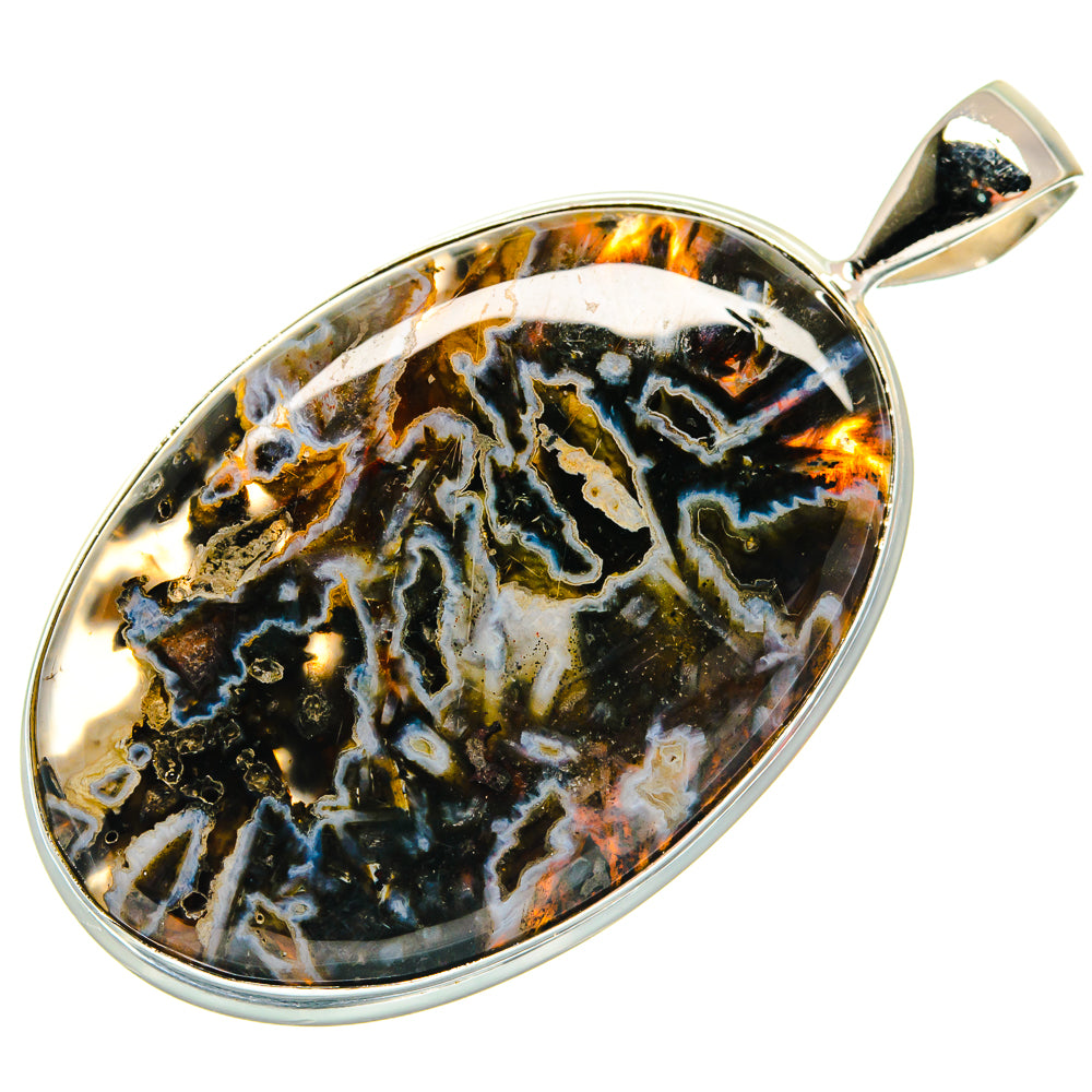 Turkish Tube Agate Pendants handcrafted by Ana Silver Co - PD22151 - Photo 2