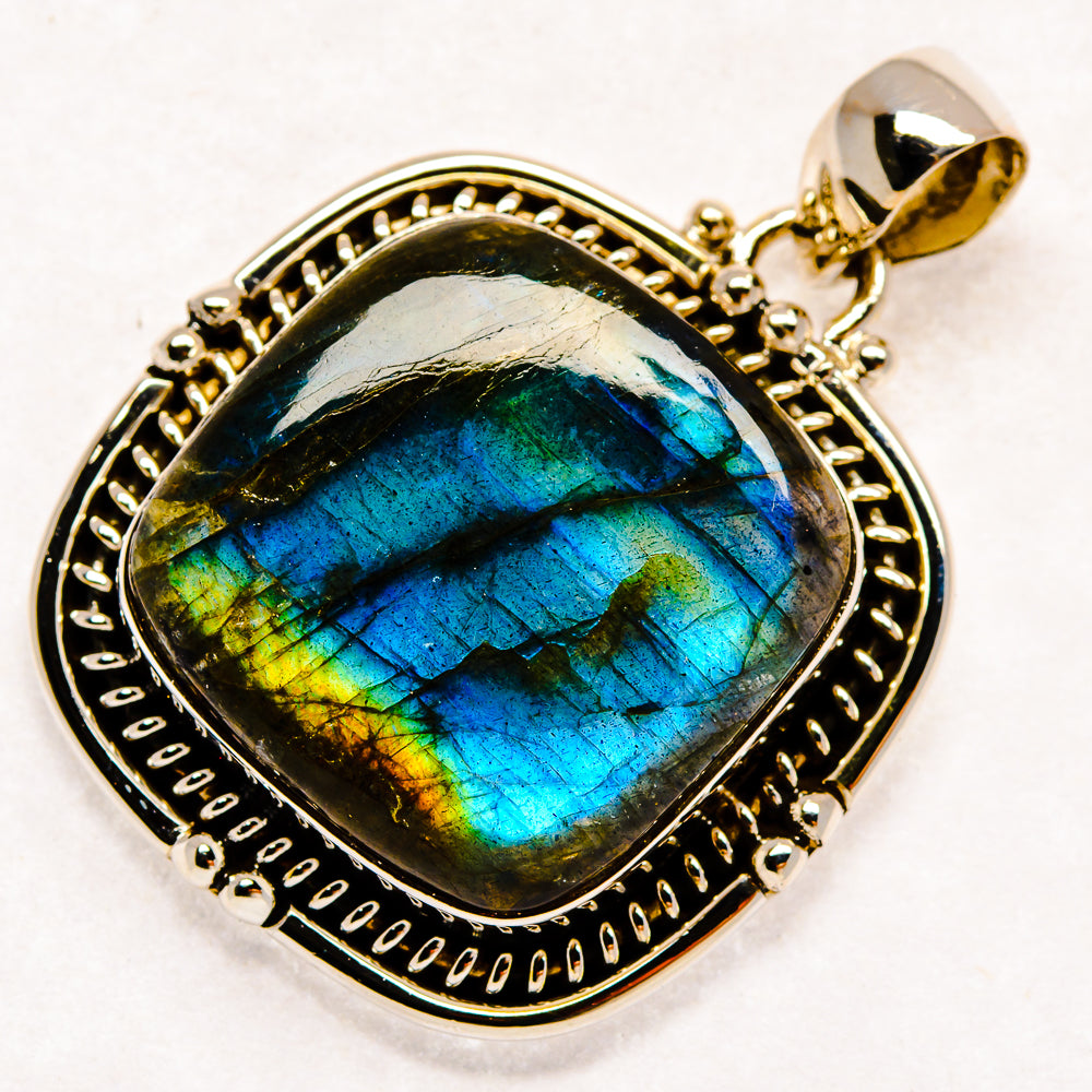 Labradorite Pendants handcrafted by Ana Silver Co - PD22155 - Photo 2