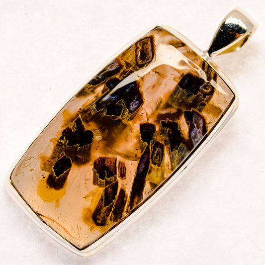 Turkish Tube Agate Pendants handcrafted by Ana Silver Co - PD22164 - Photo 2