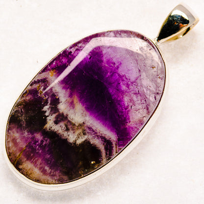 Chevron Amethyst Pendants handcrafted by Ana Silver Co - PD22168 - Photo 2
