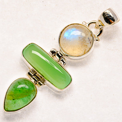 Chrysoprase Pendants handcrafted by Ana Silver Co - PD22173