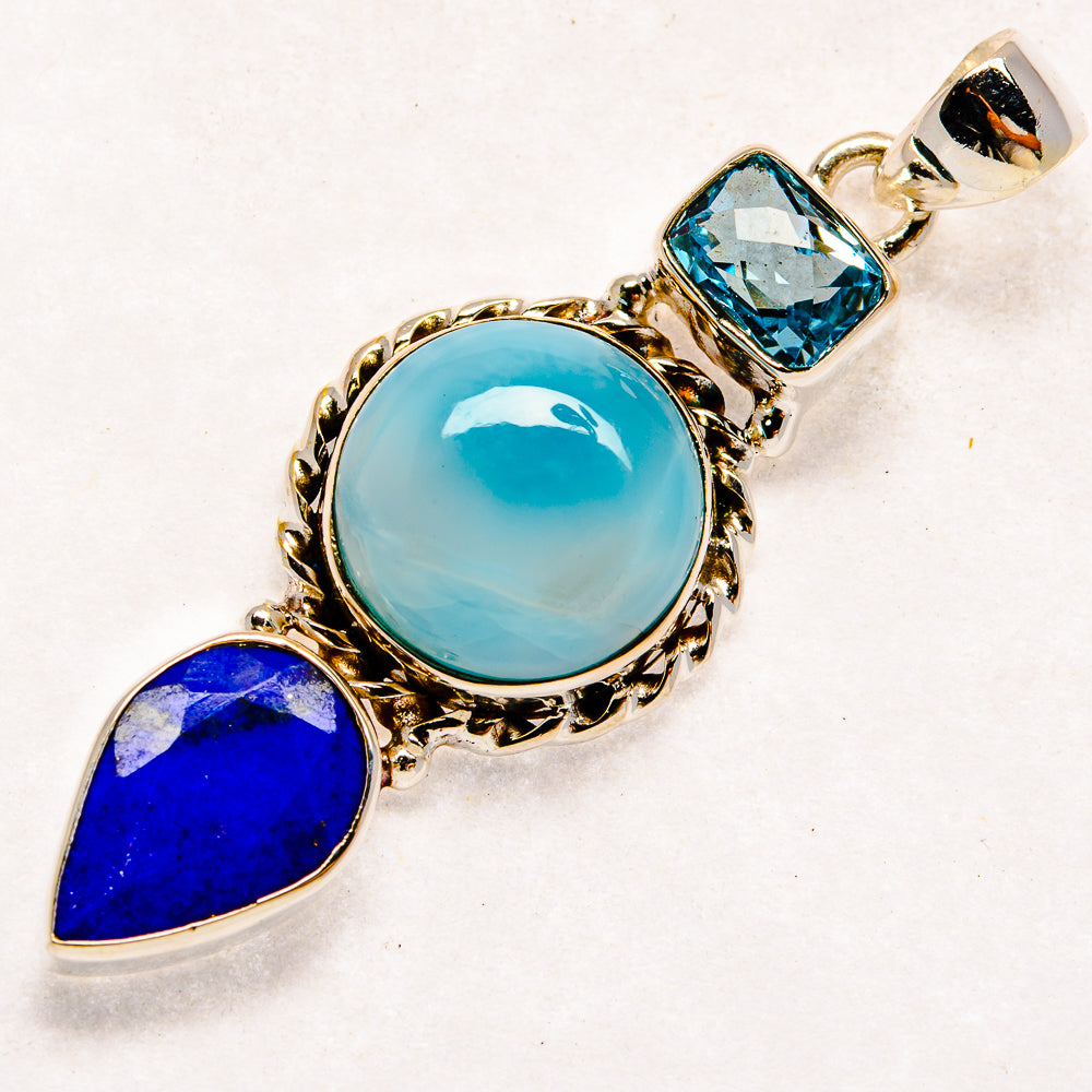 Larimar Pendants handcrafted by Ana Silver Co - PD22176