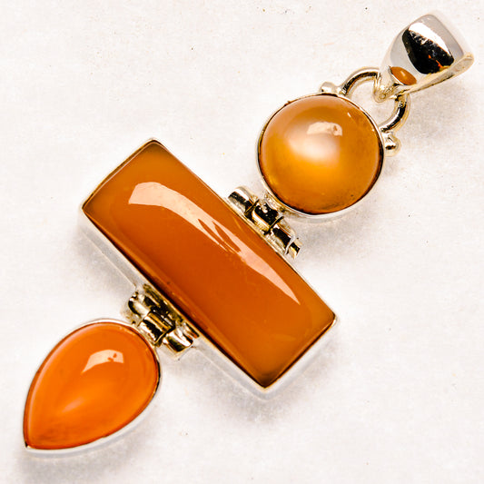 Sunstone Pendants handcrafted by Ana Silver Co - PD22181