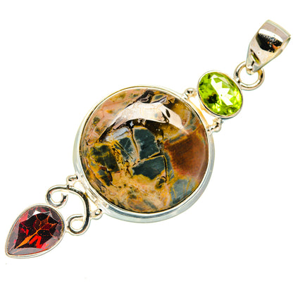 Butterfly Jasper Pendants handcrafted by Ana Silver Co - PD22208 - Photo 2