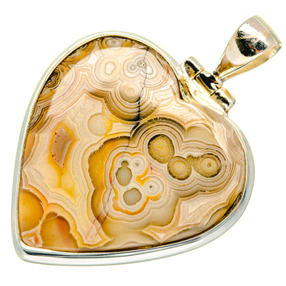 Laguna Lace Agate Pendants handcrafted by Ana Silver Co - PD22210