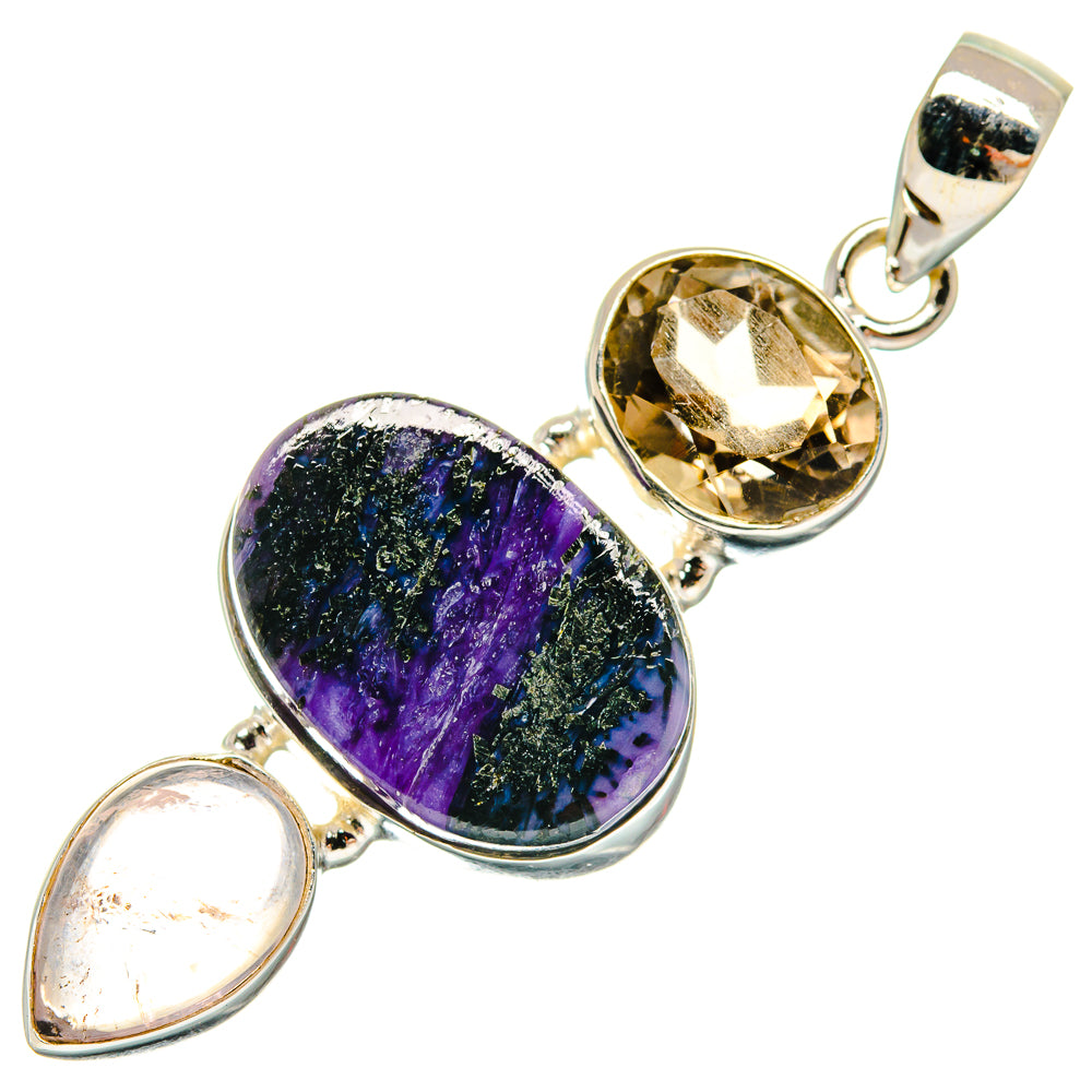 Charoite Pendants handcrafted by Ana Silver Co - PD22219