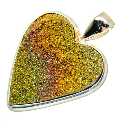 Spectro Pyrite Druzy Pendants handcrafted by Ana Silver Co - PD22225