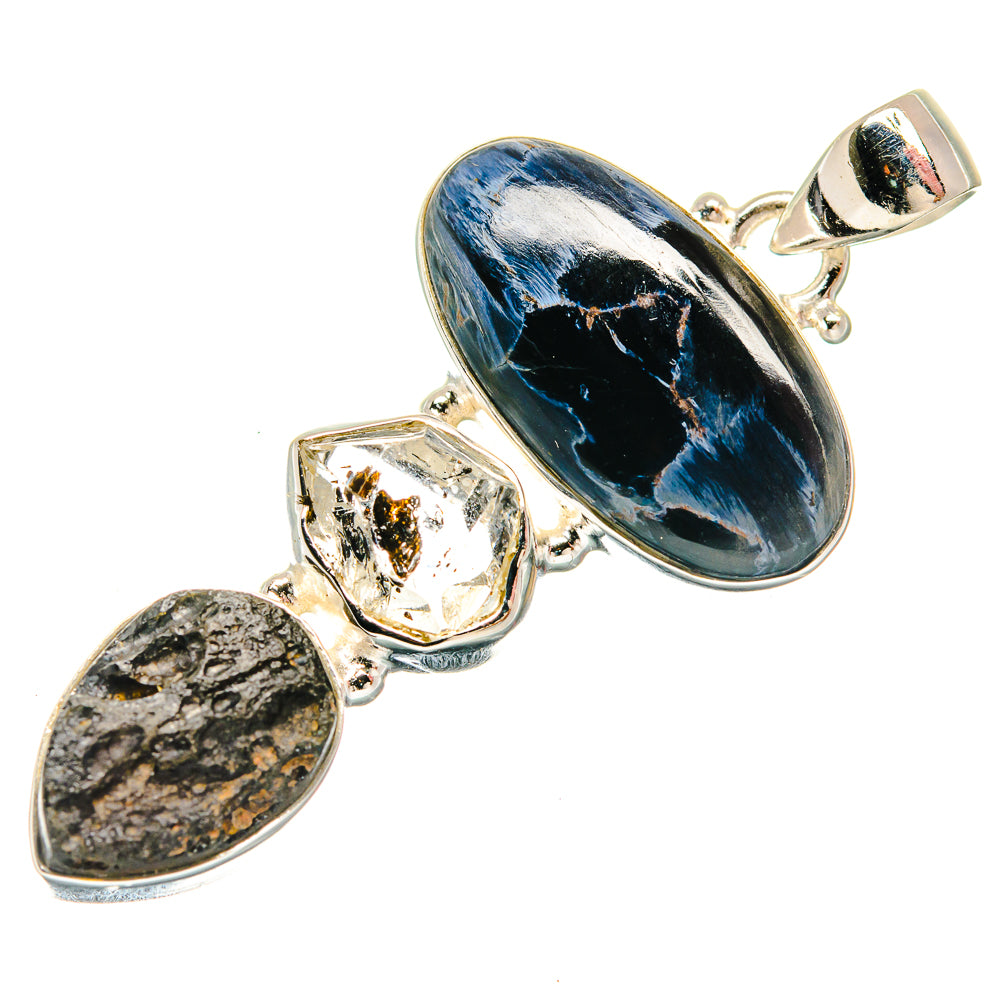 Pietersite Pendants handcrafted by Ana Silver Co - PD22229 - Photo 2