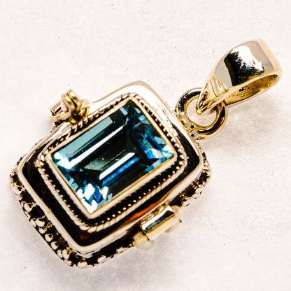 Blue Topaz Pendants handcrafted by Ana Silver Co - PD22245