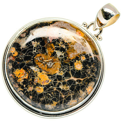 Fireworks Obsidian Pendants handcrafted by Ana Silver Co - PD22256