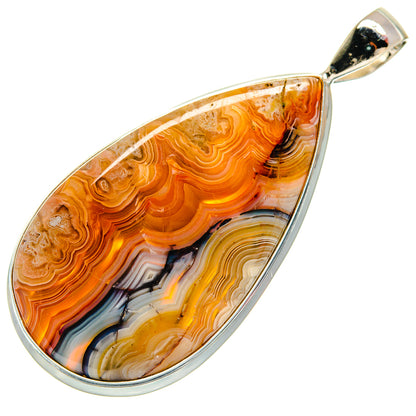 Laguna Lace Agate Pendants handcrafted by Ana Silver Co - PD22259