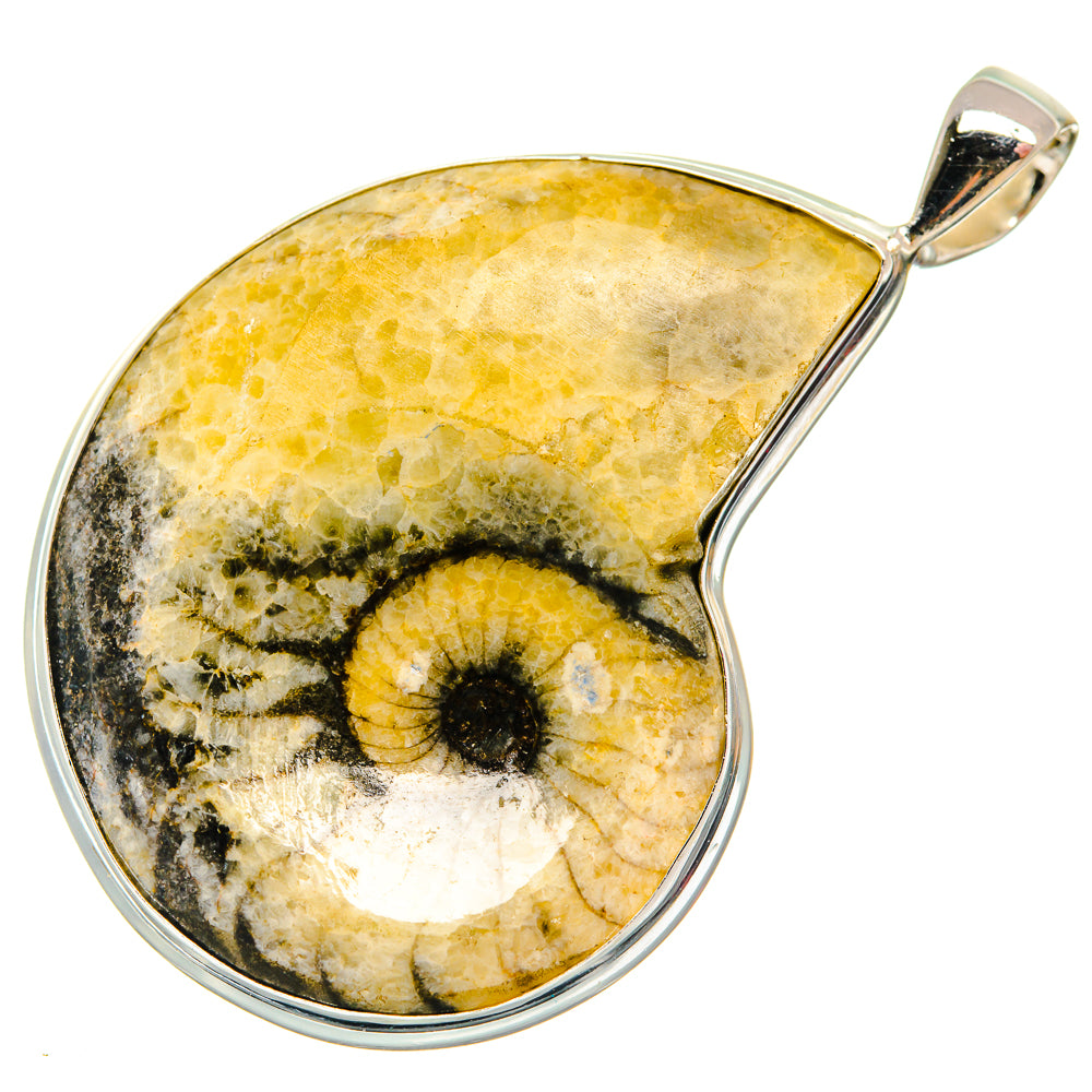 Pinolith Fossil Pendants handcrafted by Ana Silver Co - PD22276