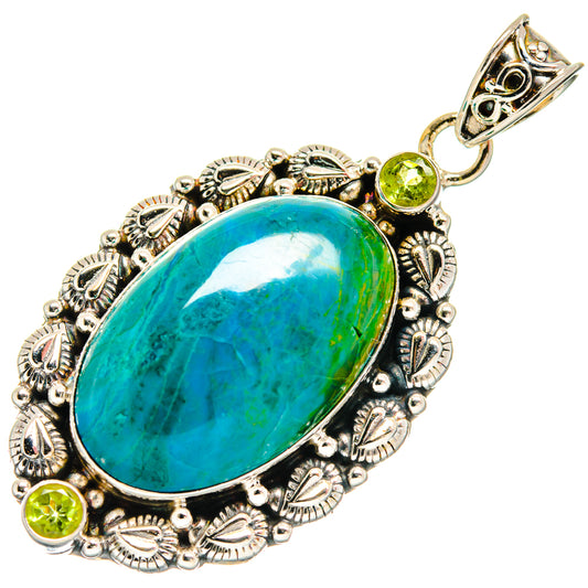 Chrysocolla Pendants handcrafted by Ana Silver Co - PD22294