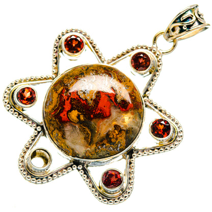 Moroccan Agate Pendants handcrafted by Ana Silver Co - PD22297