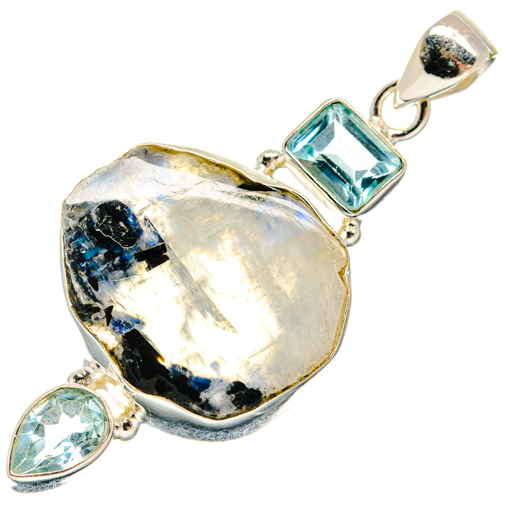 Rainbow Moonstone Pendants handcrafted by Ana Silver Co - PD22300