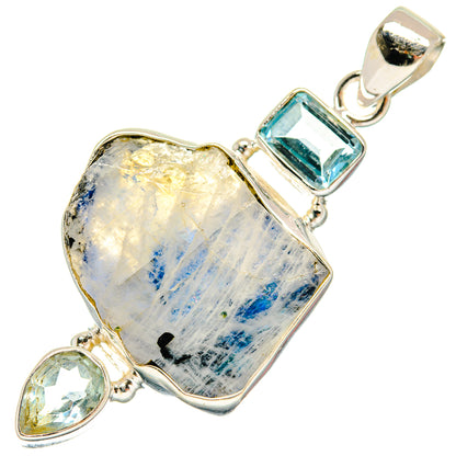 Rainbow Moonstone Pendants handcrafted by Ana Silver Co - PD22301 - Photo 2