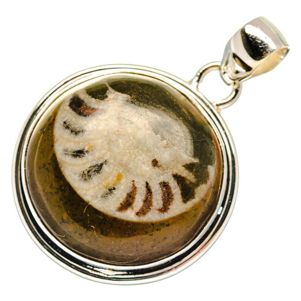 Turritella Agate Pendants handcrafted by Ana Silver Co - PD22310 - Photo 2