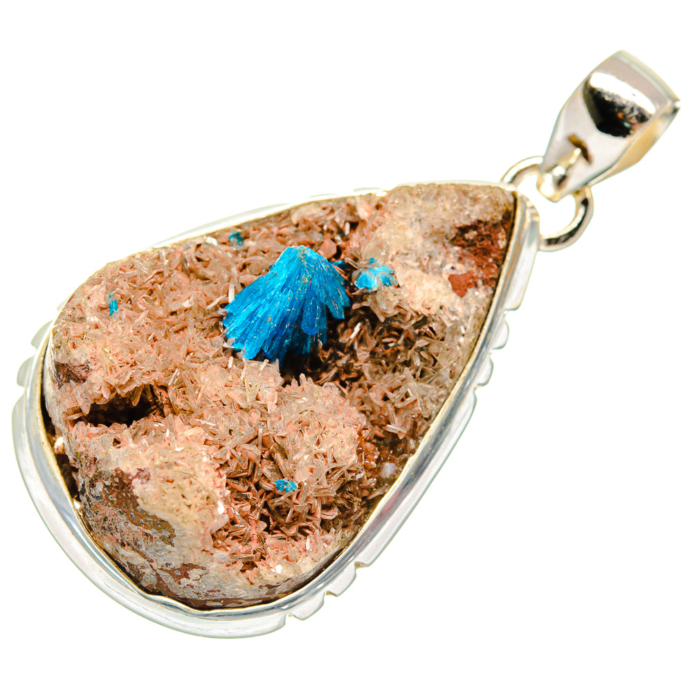 Cavansite Crystal Pendants handcrafted by Ana Silver Co - PD22312
