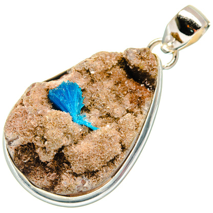 Cavansite Crystal Pendants handcrafted by Ana Silver Co - PD22313