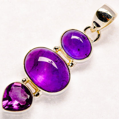 Amethyst Pendants handcrafted by Ana Silver Co - PD22316