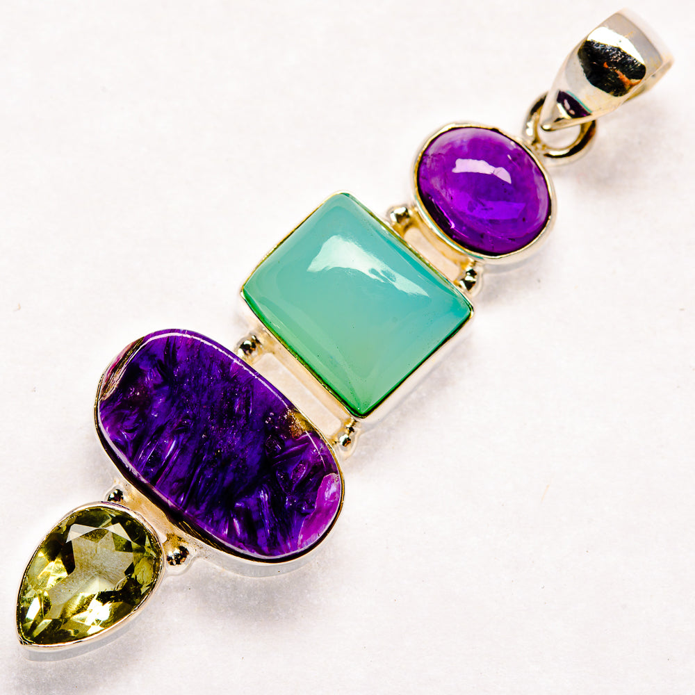 Charoite Pendants handcrafted by Ana Silver Co - PD22331 - Photo 2