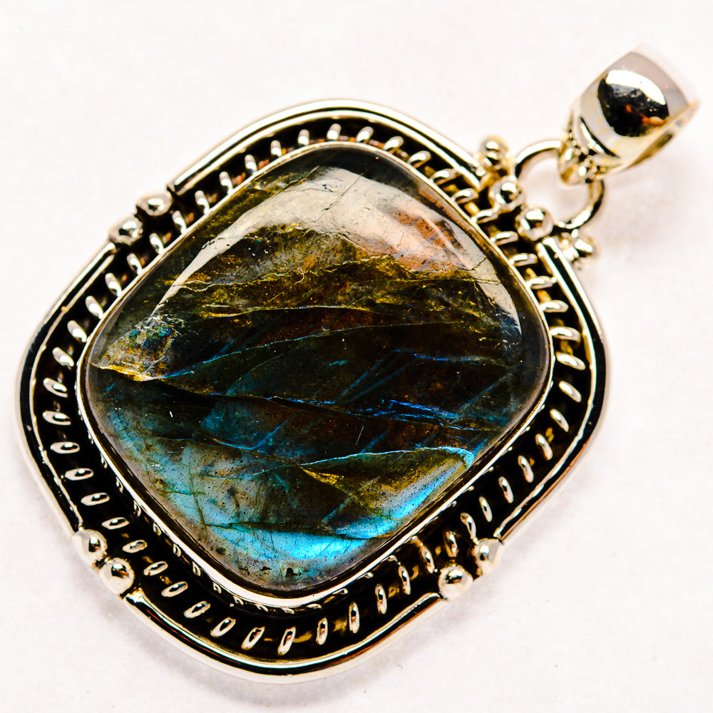 Labradorite Pendants handcrafted by Ana Silver Co - PD22357 - Photo 2