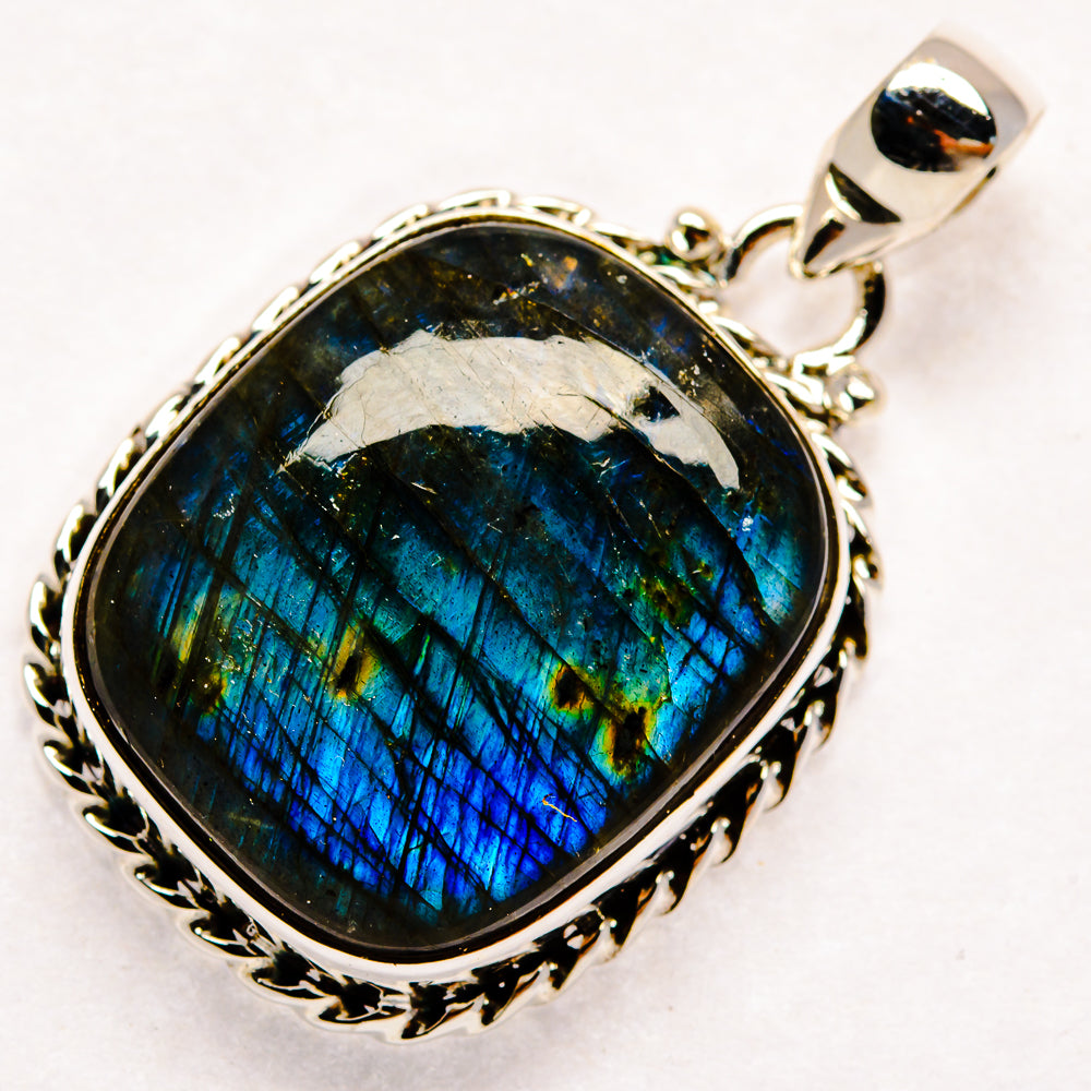 Labradorite Pendants handcrafted by Ana Silver Co - PD22359 - Photo 2