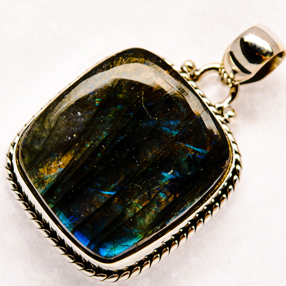 Labradorite Pendants handcrafted by Ana Silver Co - PD22360 - Photo 2