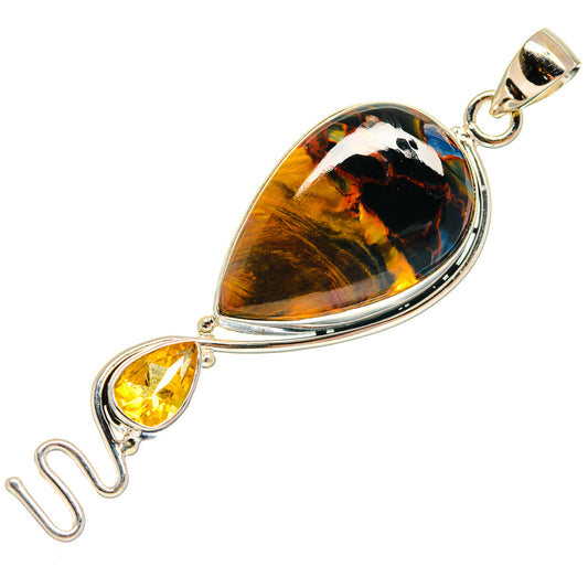 Golden Pietersite Pendants handcrafted by Ana Silver Co - PD22374