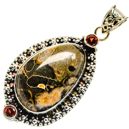 Turritella Agate Pendants handcrafted by Ana Silver Co - PD22392 - Photo 2