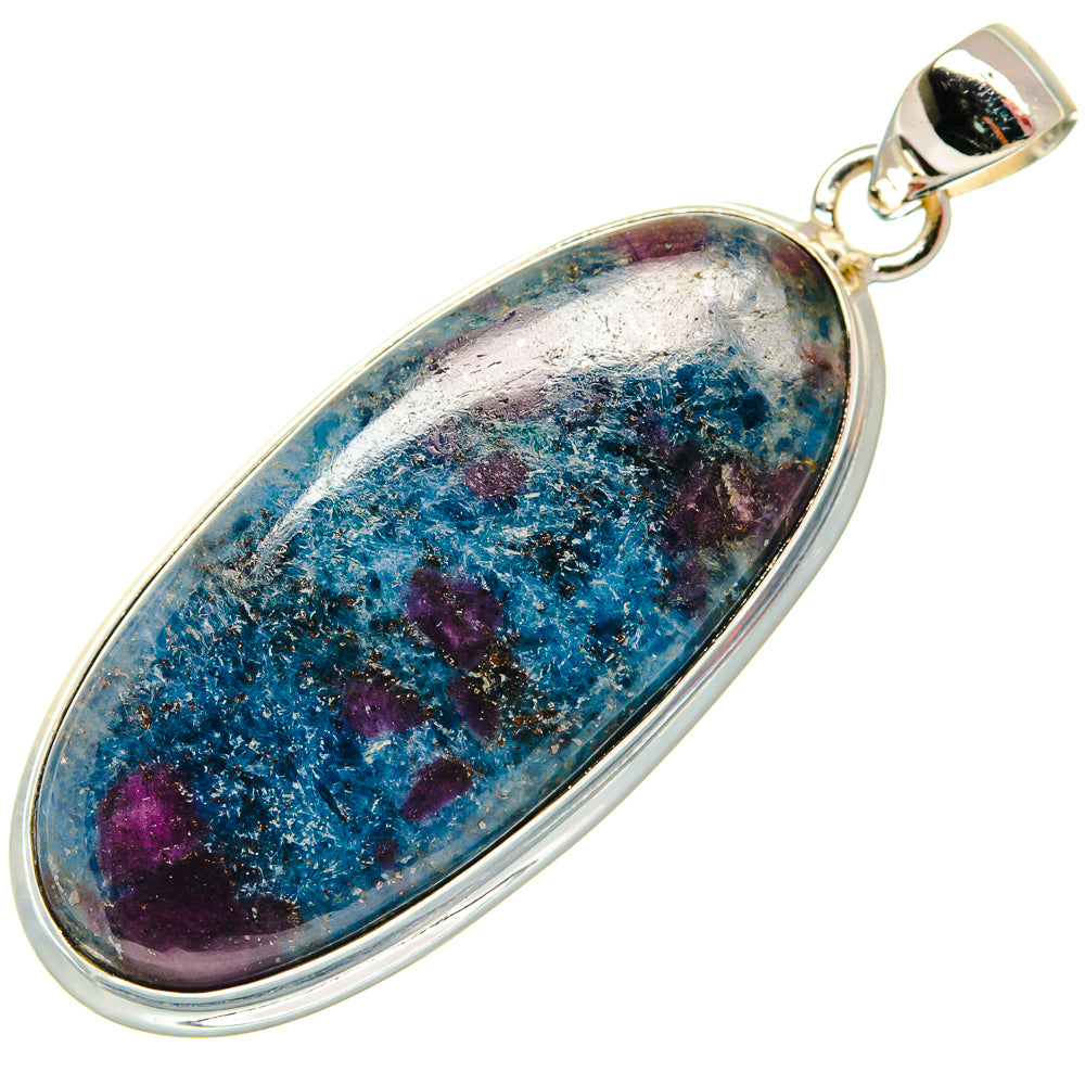 Ruby Fuchsite Pendants handcrafted by Ana Silver Co - PD22397 - Photo 2