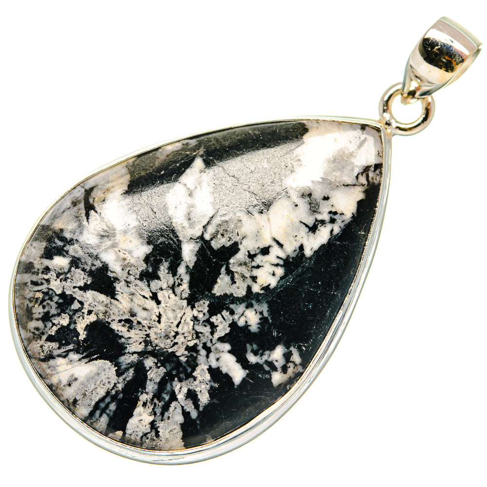 Chrysanthemum Stone Pendants handcrafted by Ana Silver Co - PD22398
