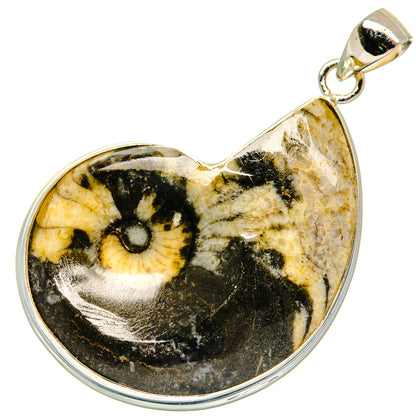 Pinolith Fossil Pendants handcrafted by Ana Silver Co - PD22400 - Photo 2
