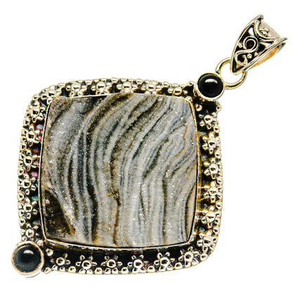 Desert Druzy Pendants handcrafted by Ana Silver Co - PD22404 - Photo 2