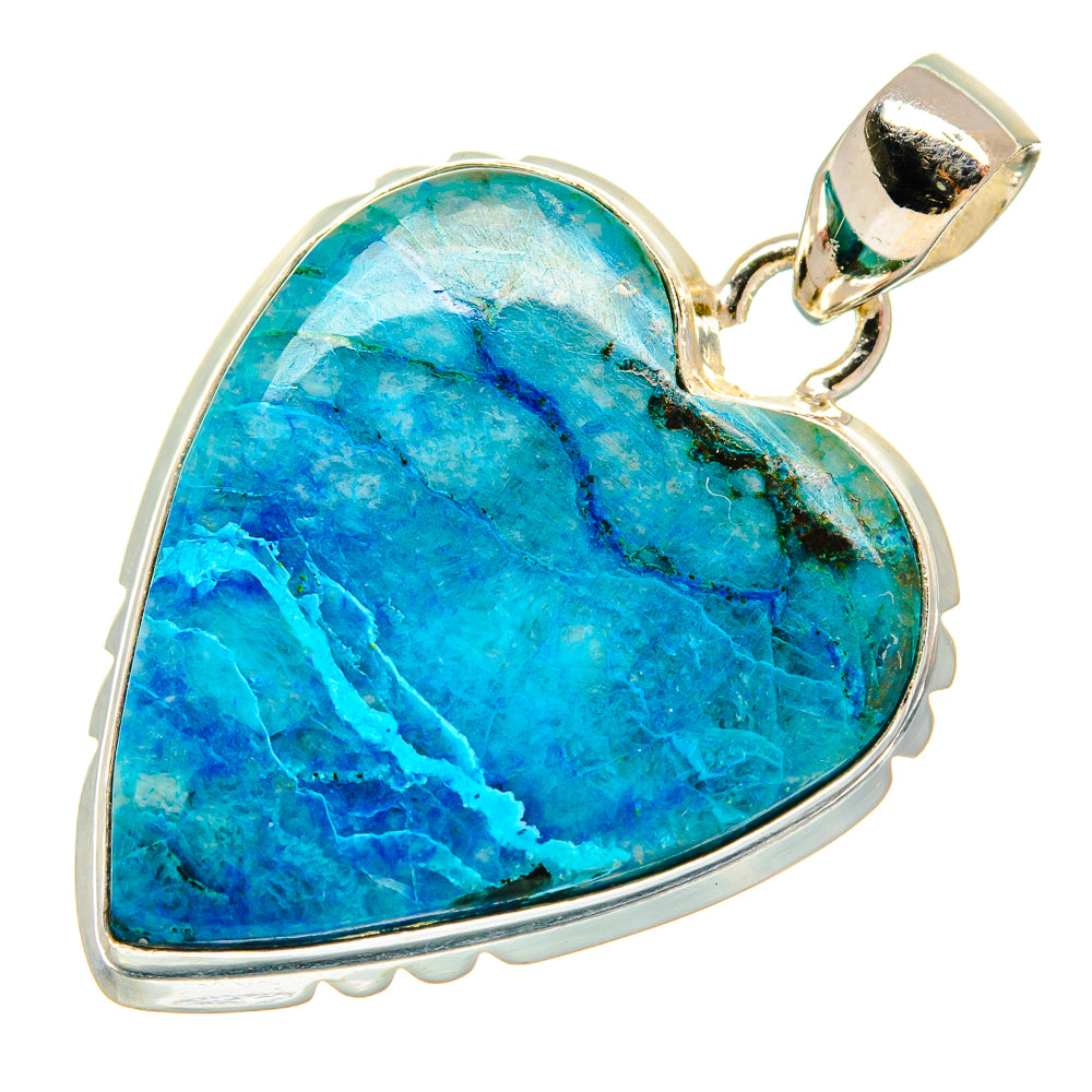 Chrysocolla Pendants handcrafted by Ana Silver Co - PD22408