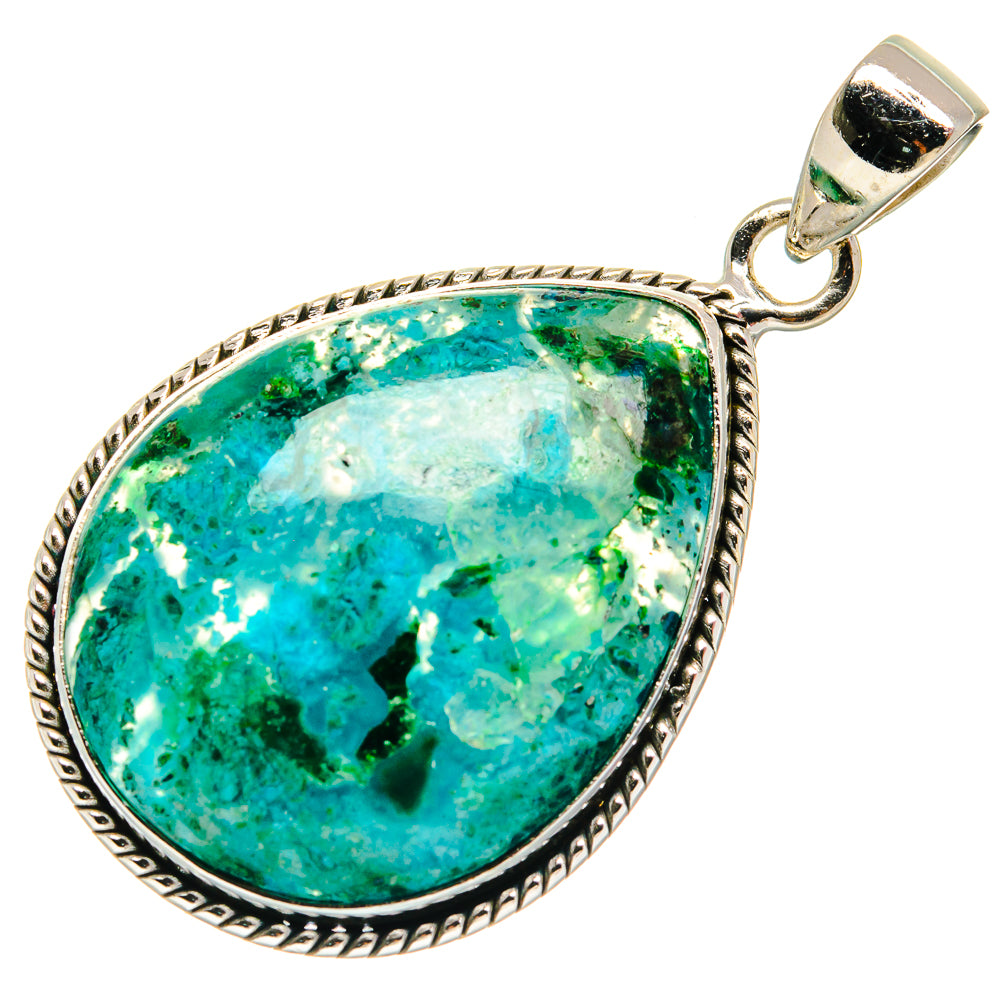 Chrysocolla Pendants handcrafted by Ana Silver Co - PD22410