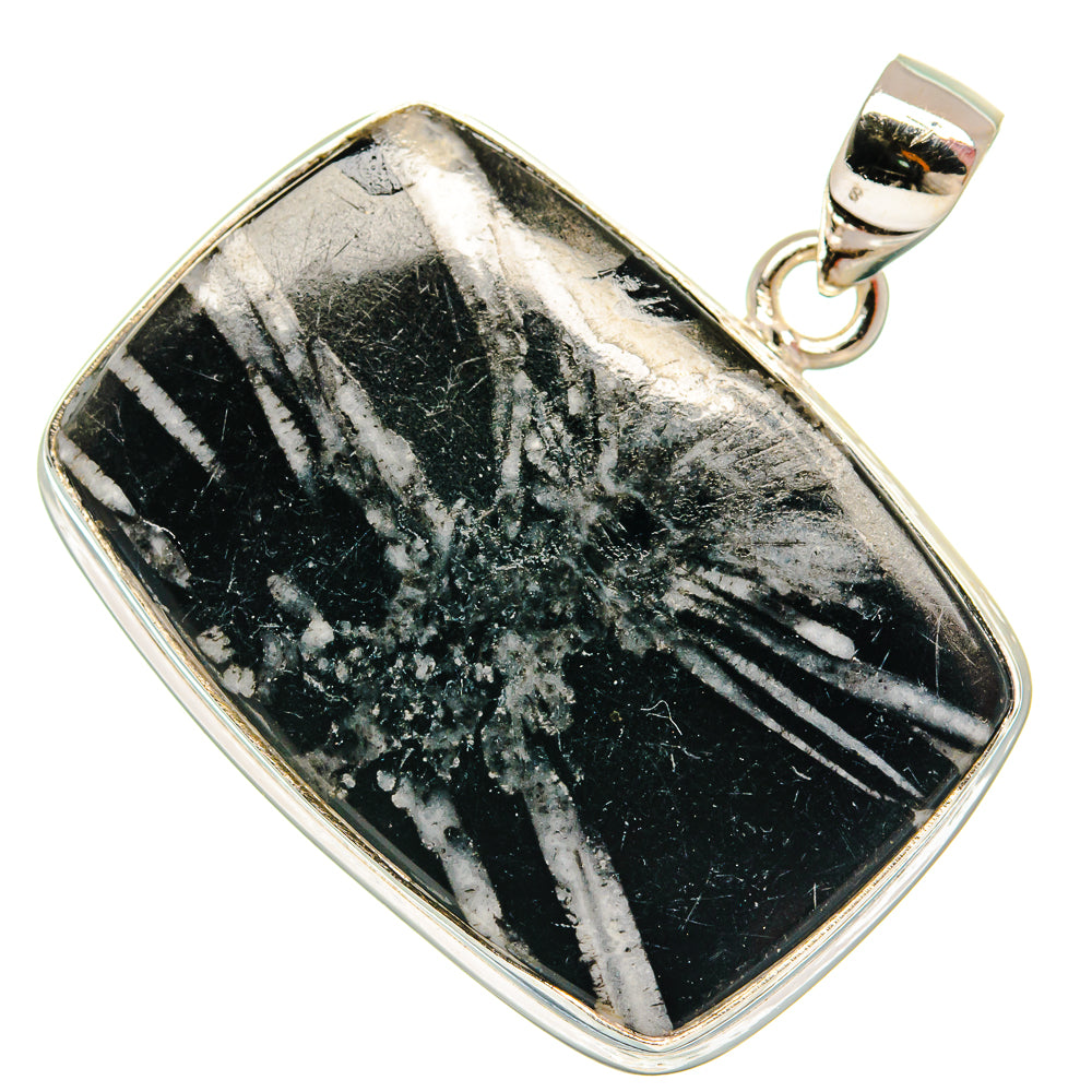 Chrysanthemum Stone Pendants handcrafted by Ana Silver Co - PD22447