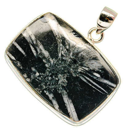 Chrysanthemum Stone Pendants handcrafted by Ana Silver Co - PD22447