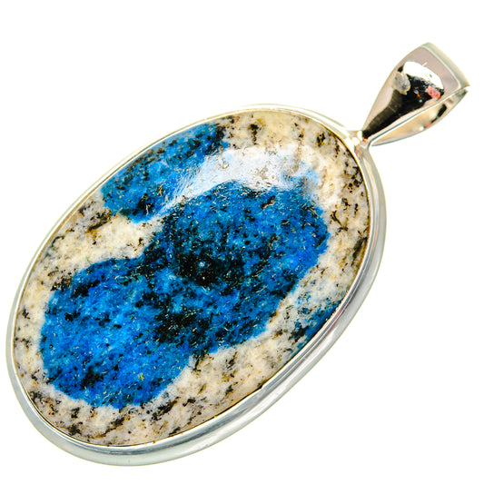 K2 Blue Azurite Pendants handcrafted by Ana Silver Co - PD22463 - Photo 2