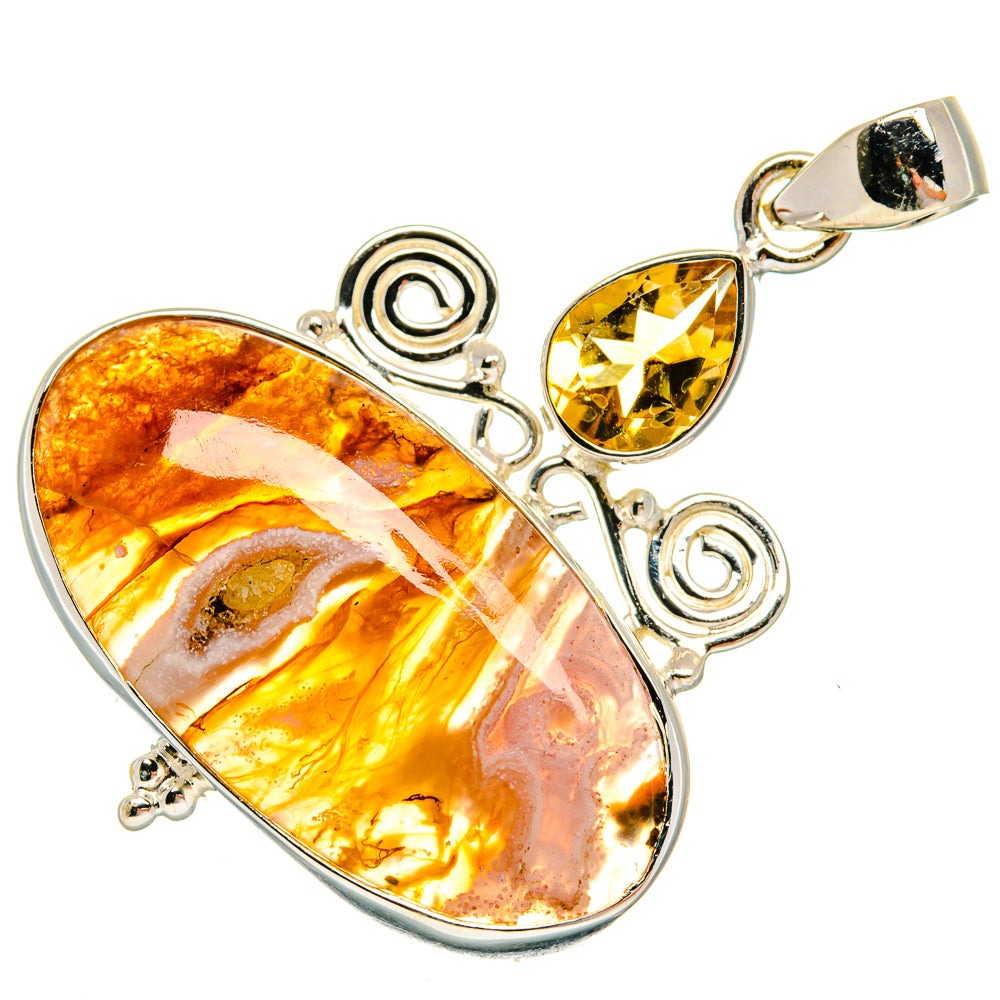 Ocean Jasper Pendants handcrafted by Ana Silver Co - PD22476 - Photo 2